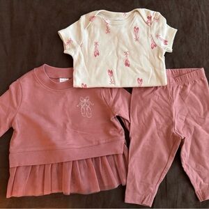 Carter's Pink Ballet Pajama Set Brand New
